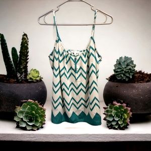 Women's Chevron Print Blouse - Size Small